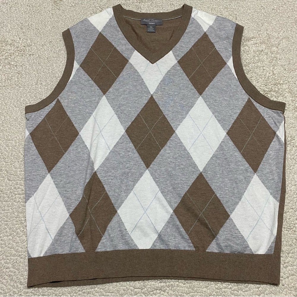 Daniel Cremieux Signature Collection cotton cashmere blend sweater vest XXL